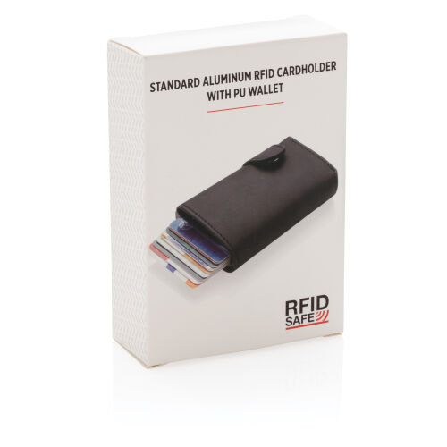 Алюминиевый картхолдер Standard с PU кошельком и защитой RFID 7