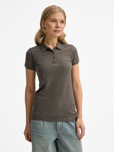 Рубашка поло женская Brandy Women темно-серый с белым, размер XS 3