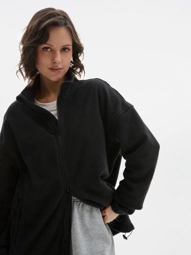 Куртка флисовая унисекс Nebo, черная, размер S 4