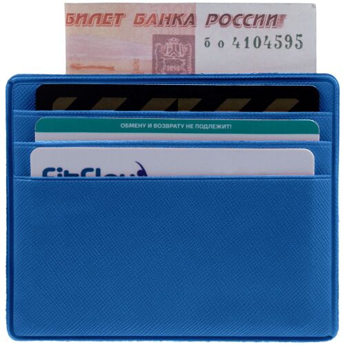 Чехол для карточек Devon, ярко-синий 4