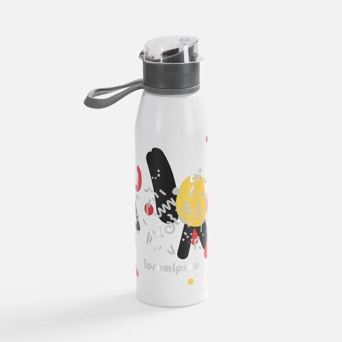 Бутылка для воды Billy Gym, матовая белая 6