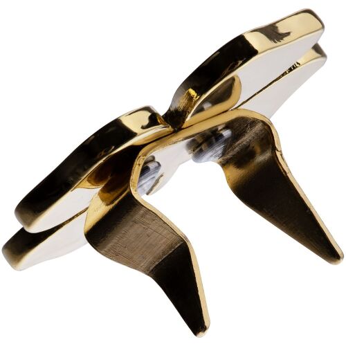 Шильдик «Счастливый клевер», золотистый 2