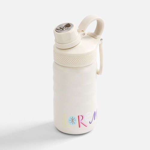 Термобутылка Fujisan 2.0 без логотипа, белая (молочная) 6