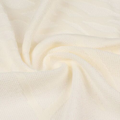 Плед Serpentica, молочный с люрексом 4