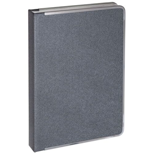 Ежедневник Frame Metal, недатированный, серый 2