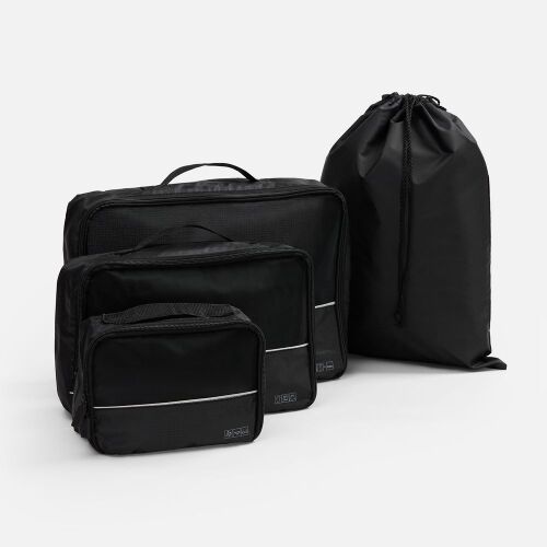Дорожный набор сумок noJumble 4 в 1, черный