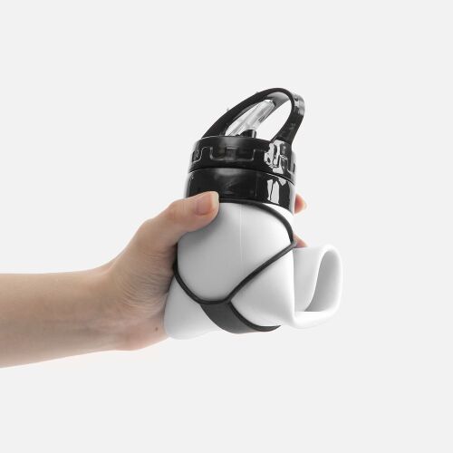 Складная бутылка для воды Langfossen, белая 5