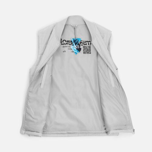 Жилет унисекс Warmbridge, светло-серый, размер 3XL 6