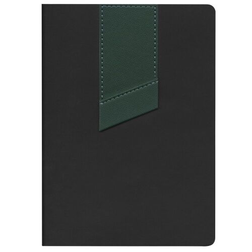 Ежедневник Bookmark, недатированный, черный с зеленым 2 Ежедневник Bookmark, недатированный, черный с зеленым 2