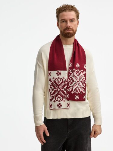 Шарф Wintertude M, красный с белым 5