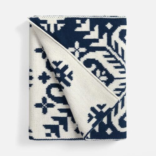 Шарф Wintertude L, синий с белым 2