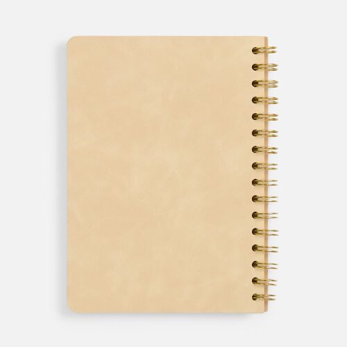 Ежедневник Spiral, недатированный, бежевый 2