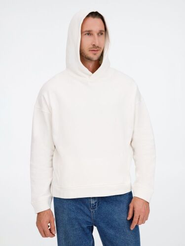 Худи оверсайз унисекс Tolla, молочное, размер XS/S 5