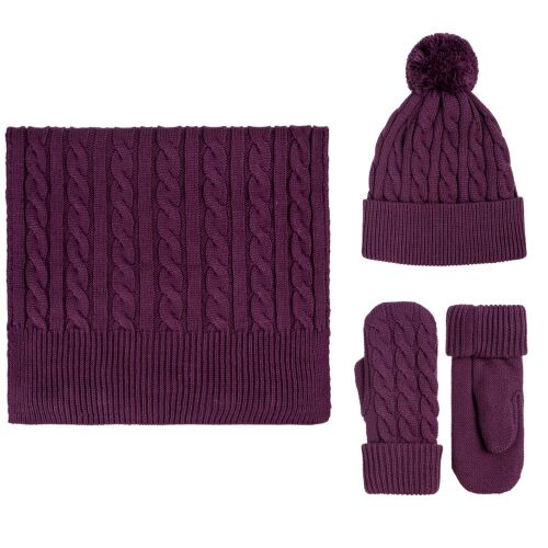 Шапка Heat Trick, баклажановая 4