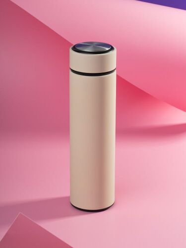 Термос с ситечком Percola, бежевый 4