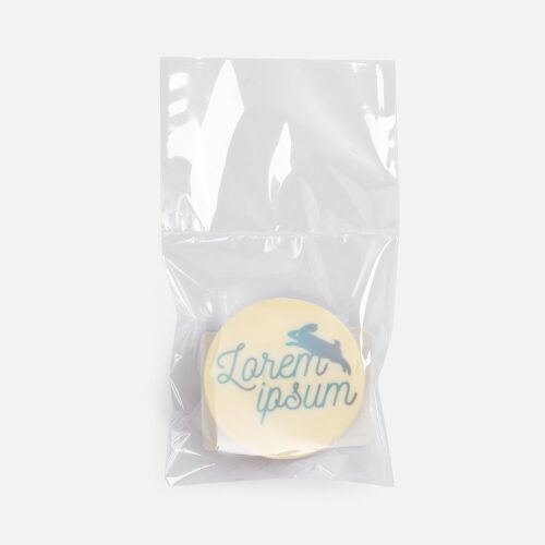 Печенье Dream White в белом шоколаде, круг 6