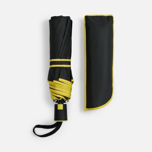 Зонт складной Edgeline, желтый 3