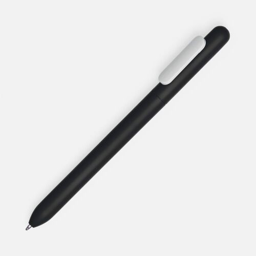 Ручка шариковая Swiper Soft Touch, черная с белым 1