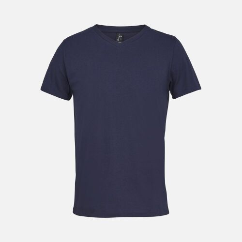 Футболка унисекс Regent с V-образным вырезом, кобальт (темно-син 1