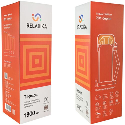 Термос для еды и напитков Relaxika 1800, стальной 6 Термос для еды и напитков Relaxika 1800, стальной 6