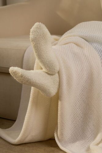 Плед Knitly, белый 6 Плед Knitly, белый 6