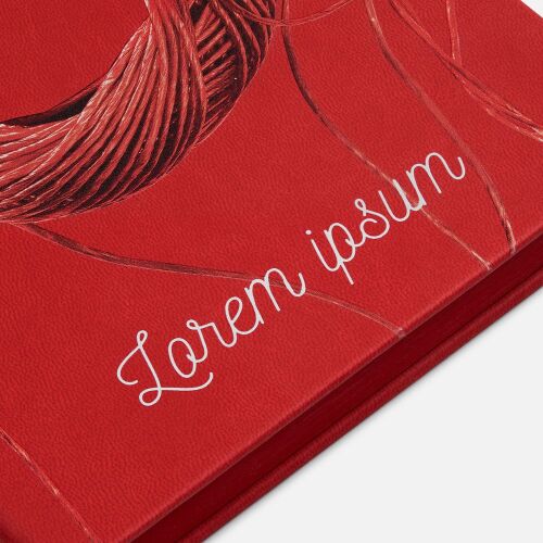 Ежедневник Cortado, недатированный, красный 7