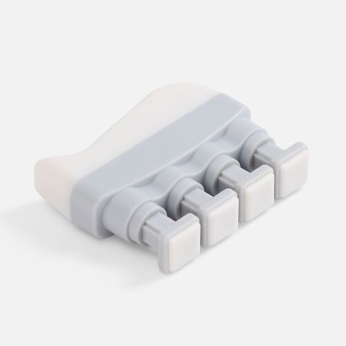 Эспандер кистевой FingerTap, серый с белым 3