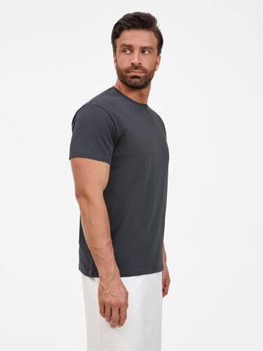 Футболка унисекс T-Bolka 200, темно-серая (графит), размер M 5