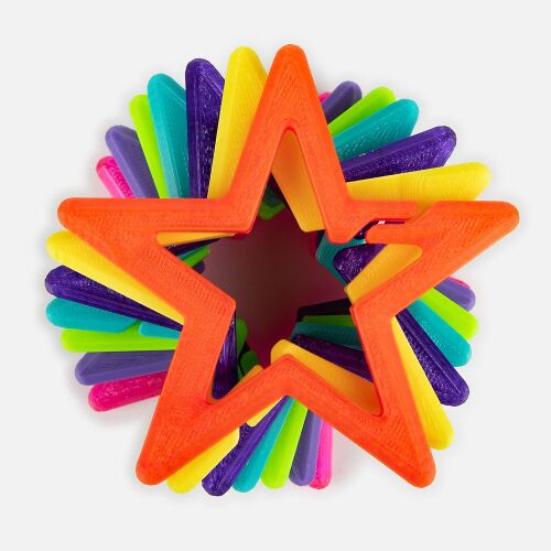 Брелок Impreso, 3D-печать на заказ, звезда 3