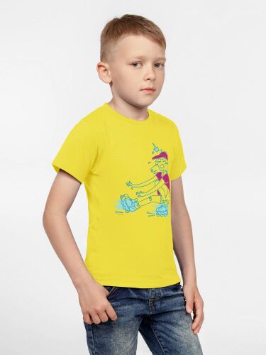Футболка детская Roller Skates, желтая, 6 лет 2 Футболка детская Roller Skates, желтая, 6 лет 2
