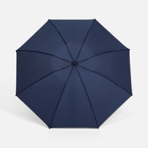 Зонт наоборот складной Futurum со светоотражающим кантом, темно- 2