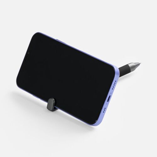 Ручка шариковая Standic с подставкой для телефона, черная 5