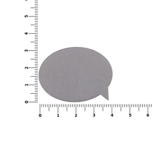 Наклейка тканевая Lunga Bubble, M, серая 3 Наклейка тканевая Lunga Bubble, M, серая 3