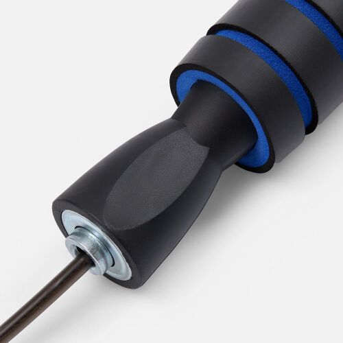 Беспроводная скакалка Silentino, черная с синим 2