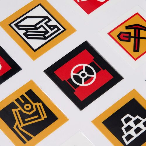 Стикерпак UV-DTF Industry, металлургия 2