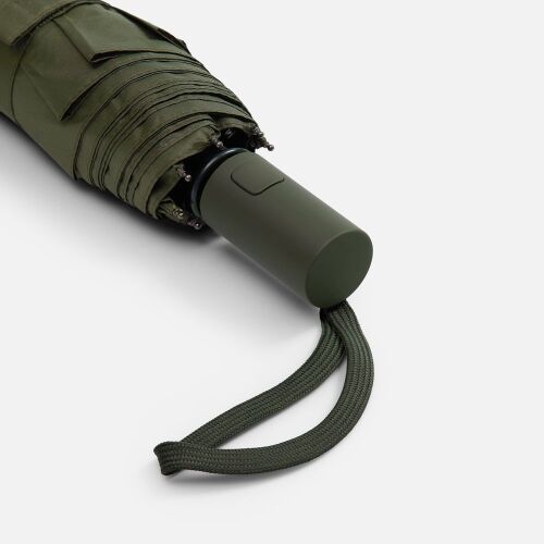 Зонт складной Cloudex, зеленый (хаки) 5