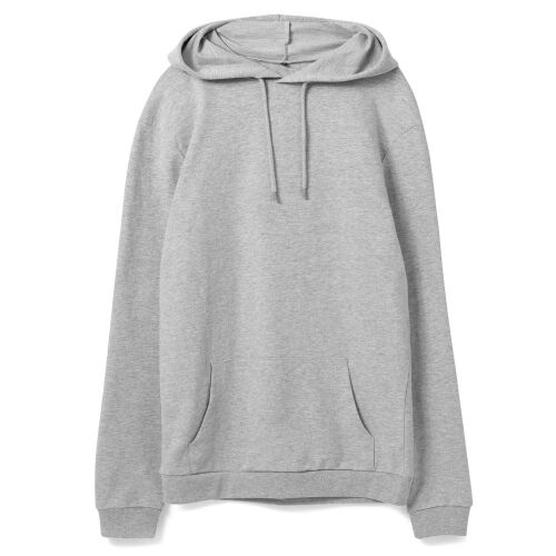 Толстовка с капюшоном унисекс Hoodie, серый меланж, размер S 15