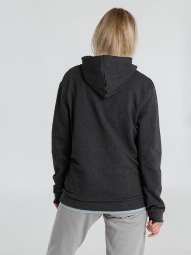 Толстовка с капюшоном унисекс Hoodie, серый меланж (антрацит), р 3