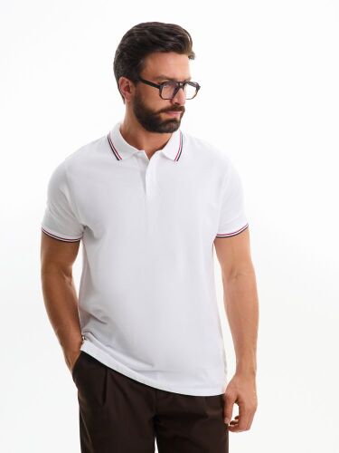 Рубашка поло мужская Prestige Men белая, размер XXL 6