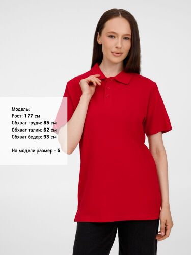 Рубашка поло унисекс Tervise, красная, размер XL 3