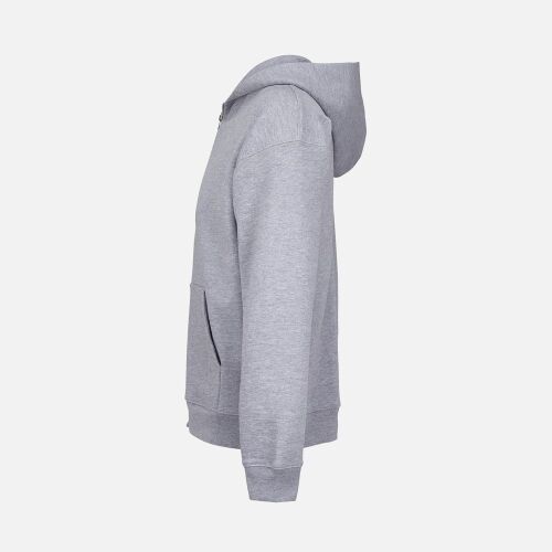 Толстовка унисекс на молнии Jelo, серый меланж, размер 3XL 3