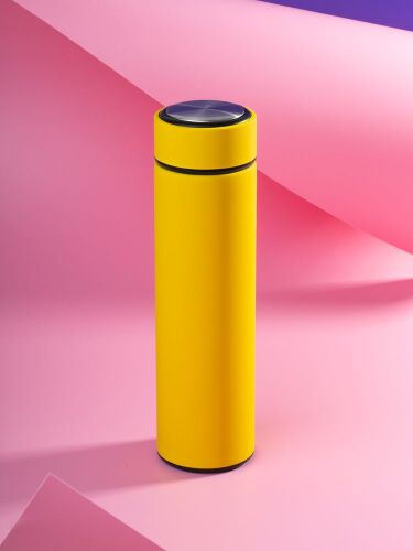 Термос с ситечком Percola, желтый 4