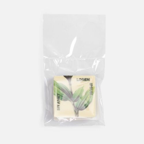 Печенье Dream White в белом шоколаде, квадрат 7