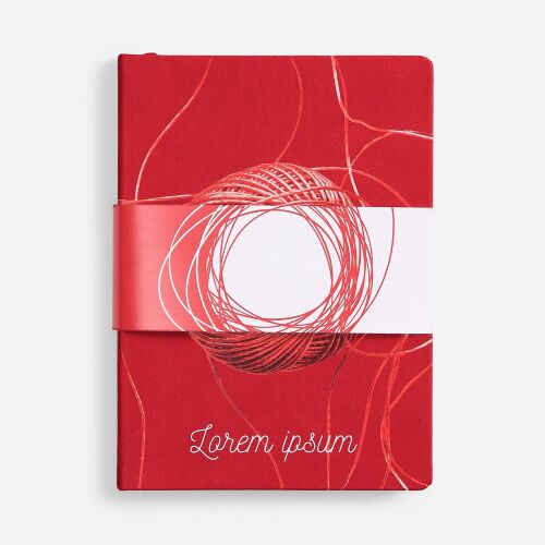 Ежедневник Cortado, недатированный, красный 6