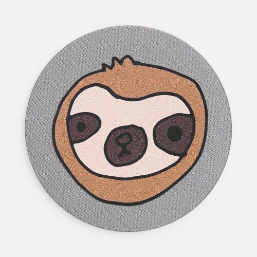 Наклейка тканевая Lunga Round, M, серая 4