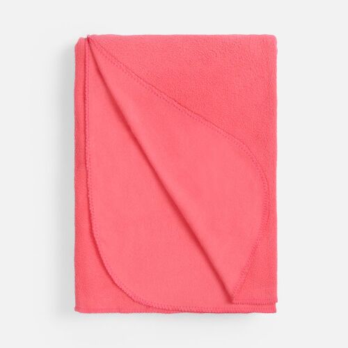 Флисовый плед Warm&Peace, розовый (коралловый) 3