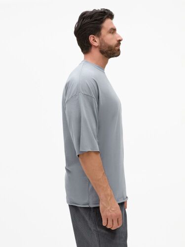 Футболка унисекс T1, серая, размер M/L 2