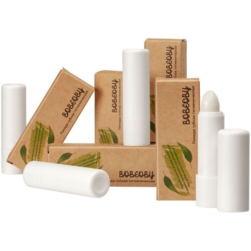 Гигиеническая помада Bobeoby, белая 2