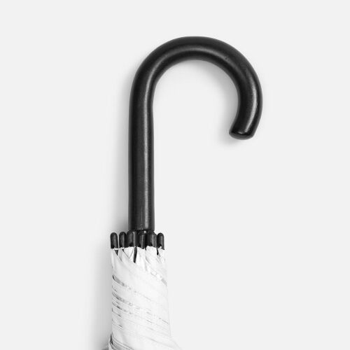 Зонт-трость Standard, белый с серебристым внутри 1