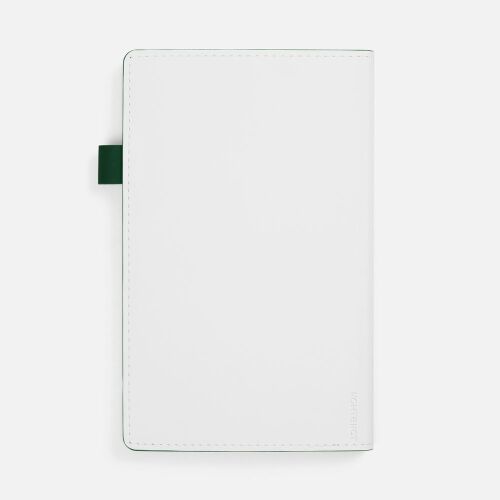 Ежедневник White Shall, недатированный, бело-зеленый 2